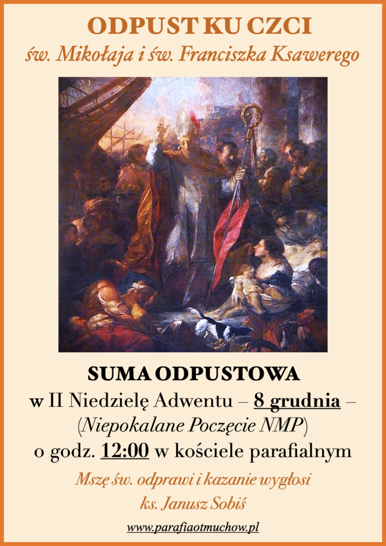 ODPUST św. Mikołaja i św. Franciszka Ksawerego