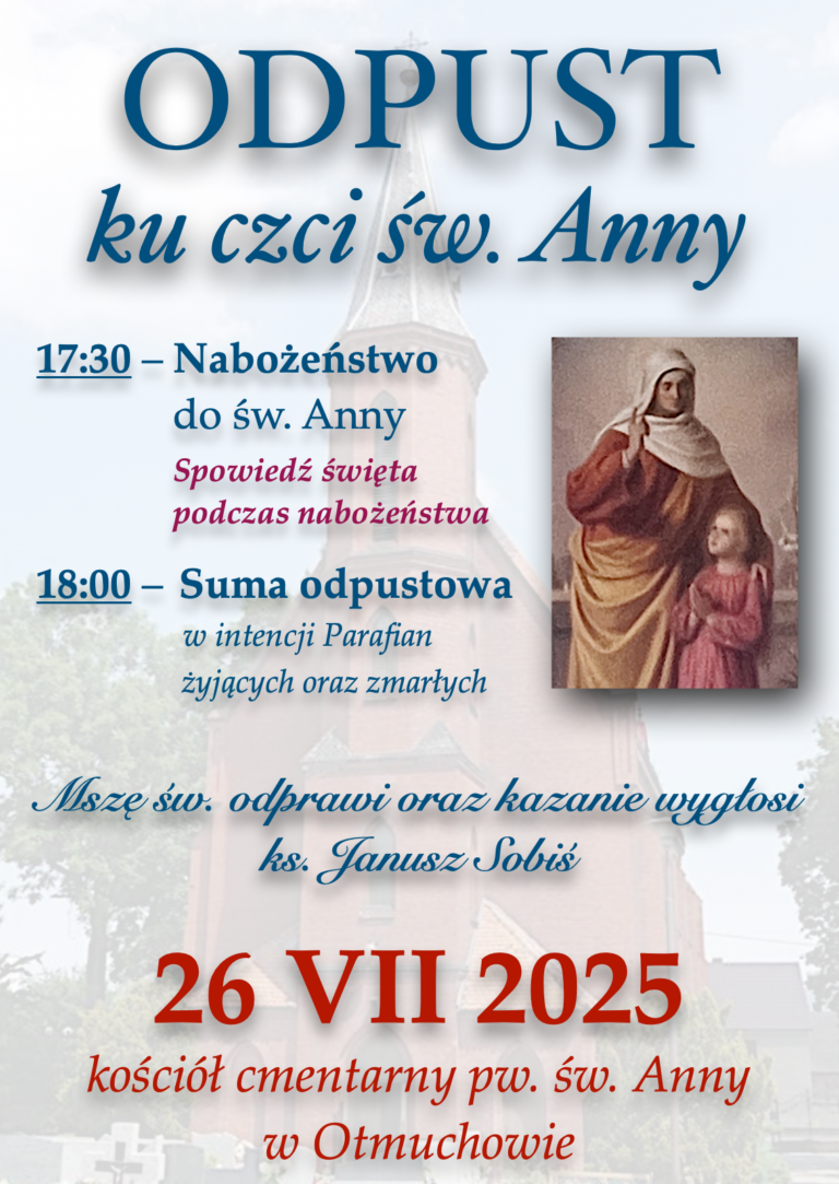 ODPUST ŚW. ANNY 26.07.2025