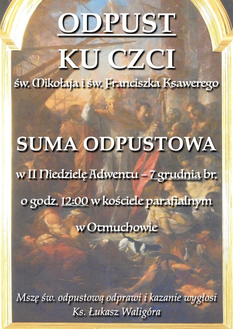 Odpust Parafialny – 7 XII 2025