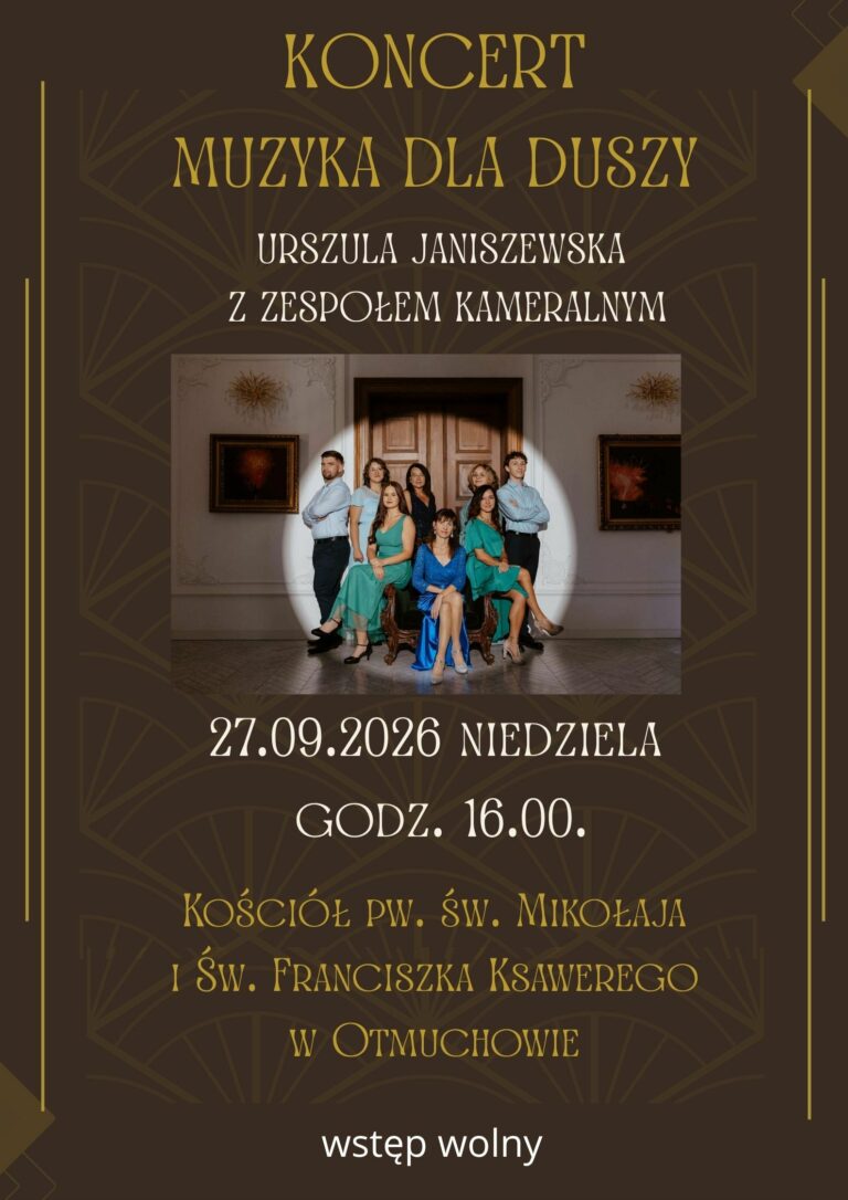 KONCERT – „MUZYKA DLA DUSZY” – 27.09.2026